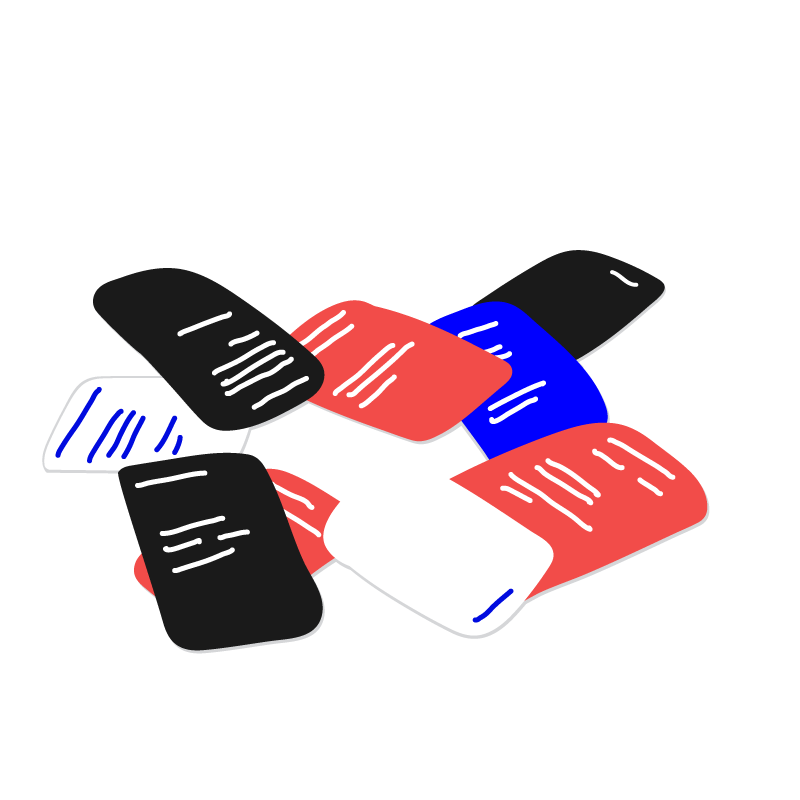 1. Choose a black task and red client card